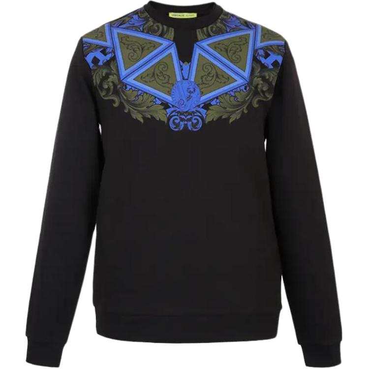 VERSACE JEANS COUTURE Sweatshirt Men's Blue Black