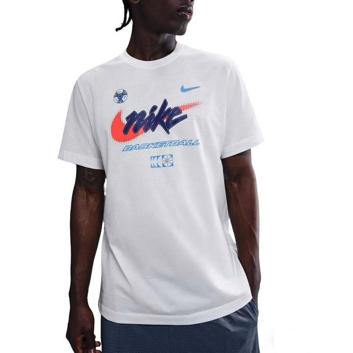 Nike Nike T Shirts Men's Summit White Crew Neck Moderate Straight Fit
