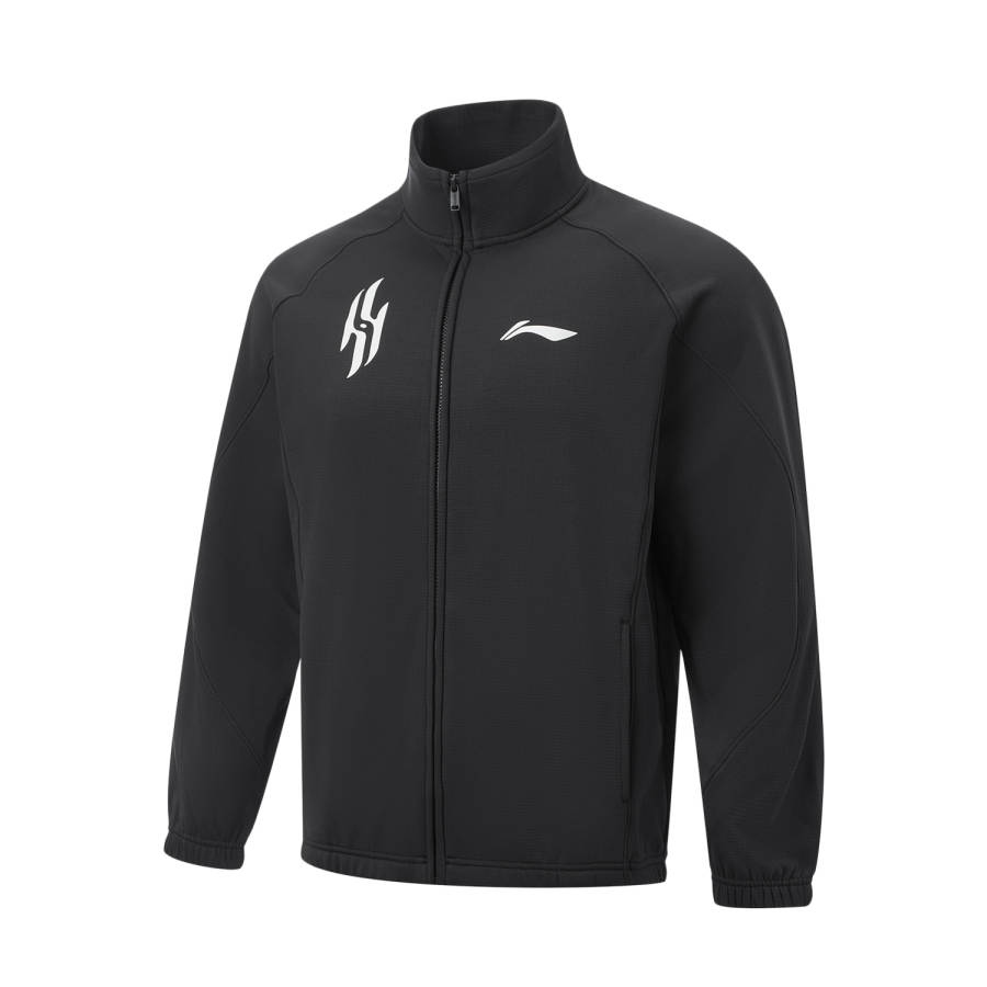 Li-Ning Li Ning Basketball NBA Star, Stand Collar Multicolor Fleece Lined Casual Sports Trench Coat Men's