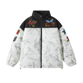 NEVER RULE Down Jackets Unisex Stand Collar Thickened Other