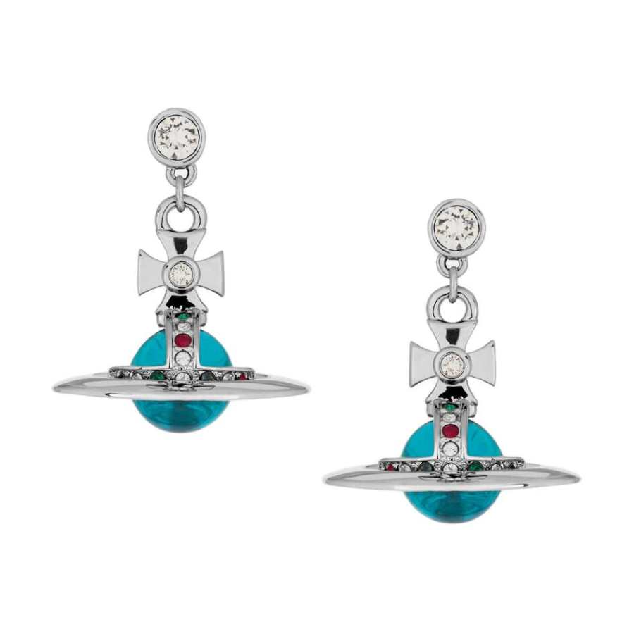 Vivienne Westwood Earrings Unisex Silver/Blue