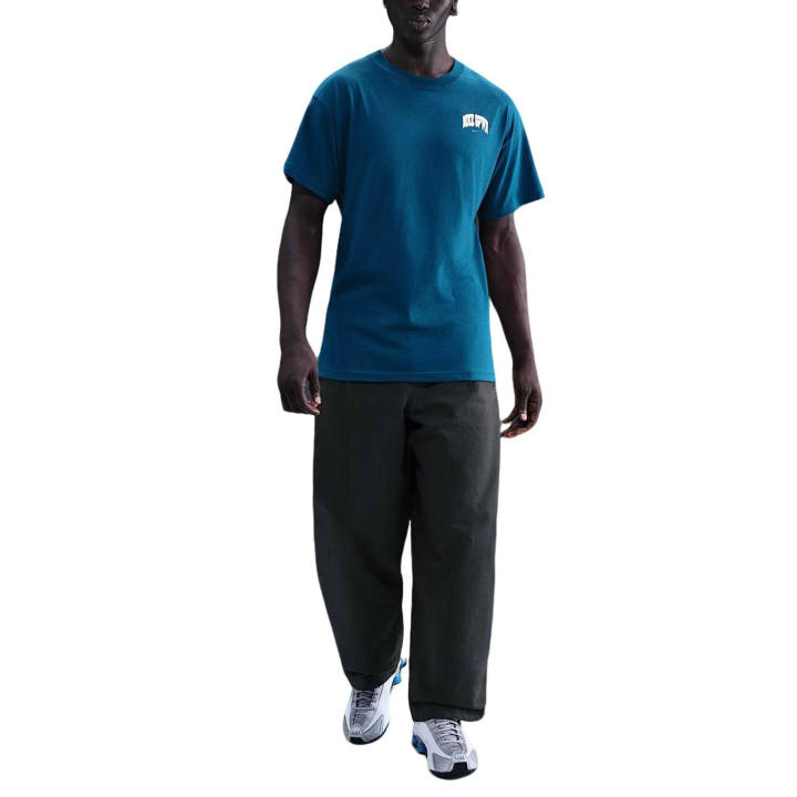 Nike Nike Sportswear T Shirts Men's Blue Crew Neck Moderate