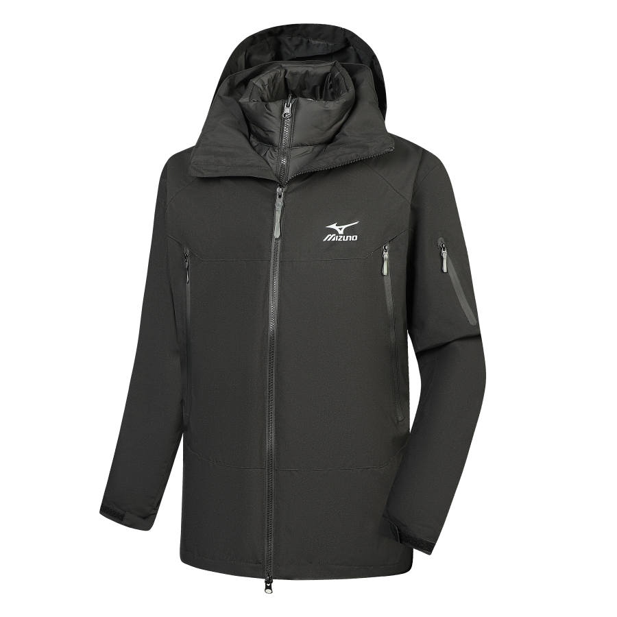 Mizuno Urban Living/Travel/Commuting Waterproof, Windproof, Breathable, Abrasion Resistant, Thermal Windbreaker Jacket