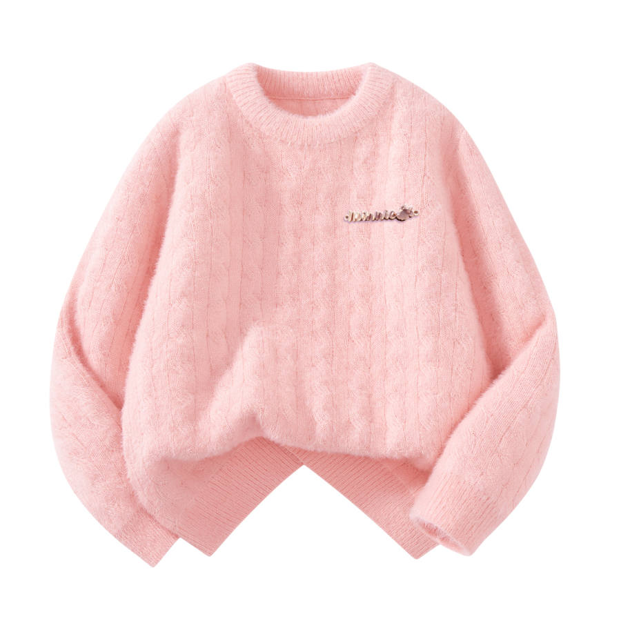 Disney Disney Kids Sweaters Crew Neck Thickened