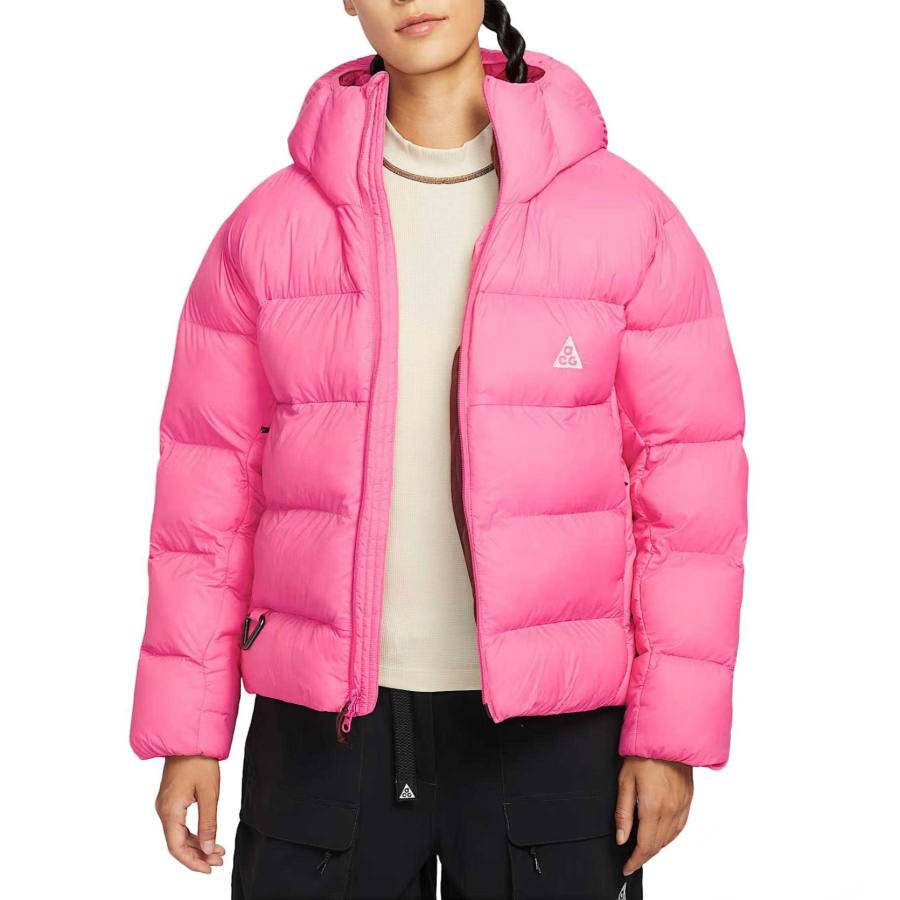Nike Nike ACG Puffer Jackets Women's Pink Ice Cream Color/Pink Ice Cream Color/Russet/Peak White Hooded Moderate