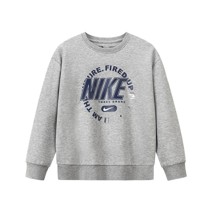 Nike Nike Sweatshirt Fleece Lined Thermal Casual Sports Comfortable Kids'