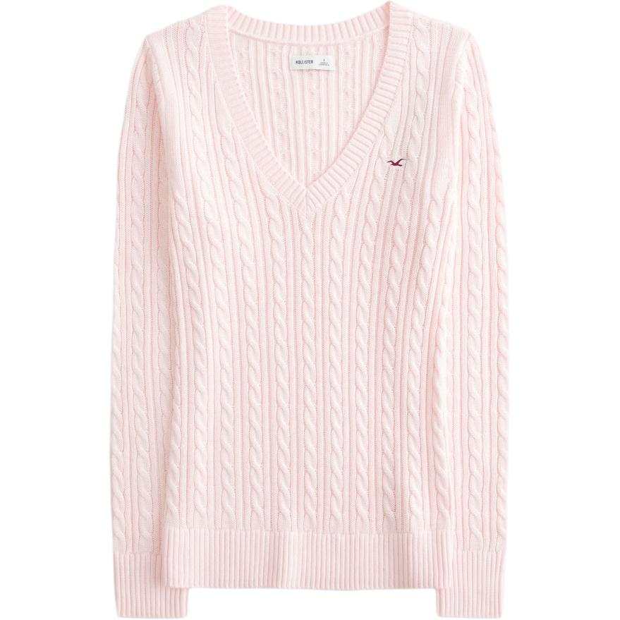 Hollister/ Sweaters Women's Pink V Neck Moderate Other