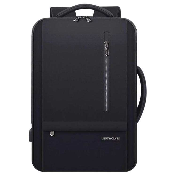SEPTWOLVES SEPTWOLVES Oxford Backpack Large Men's Black
