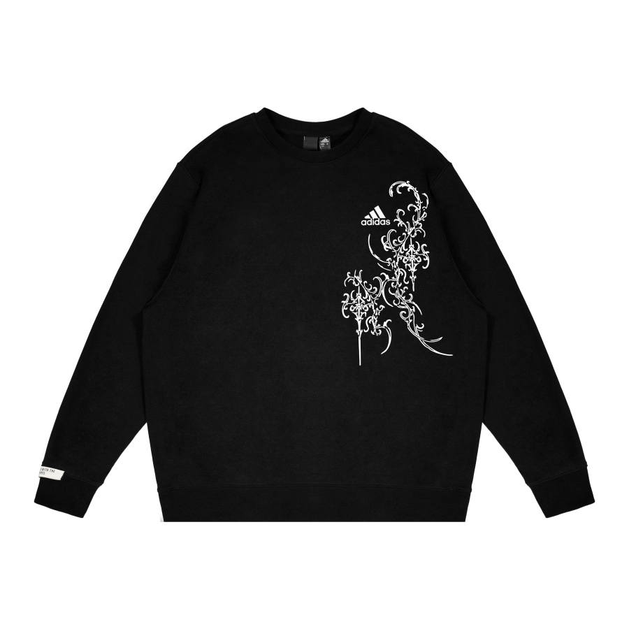 Adidas Adidas Sweatshirts Unisex Black Crew Neck Moderate Regular
