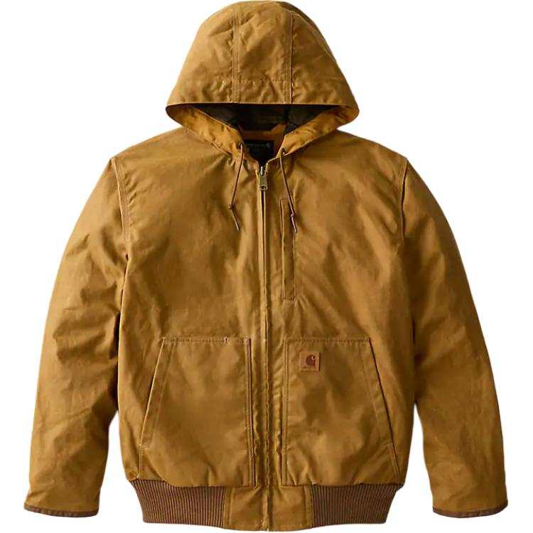 Carhartt 106977 FW25 Loose Fit Waxed Cotton Active Jac 1 Warm Rating Jackets & Coats Loose Fit Level 1 Thermal Men's
