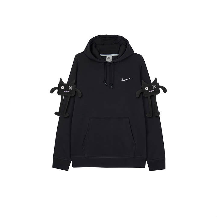 Nike Nike Sweatshirts Men's Black Hooded Moderate