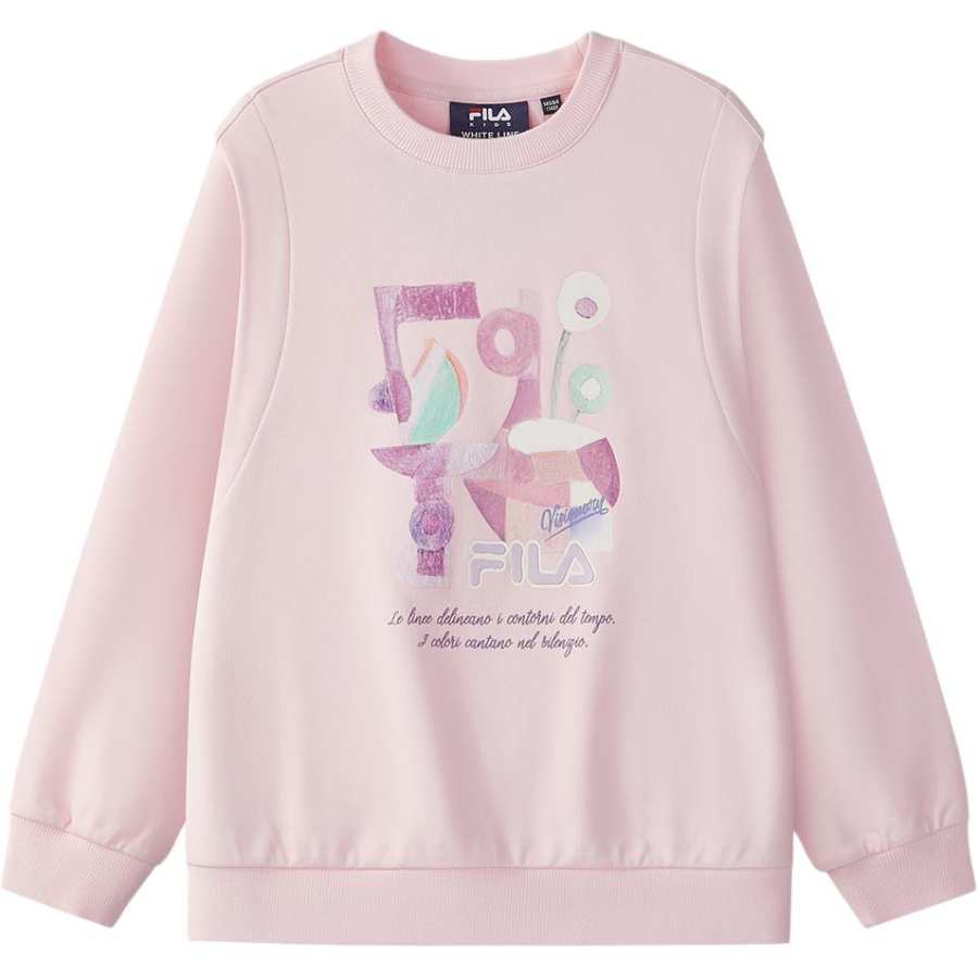 FILA KIDS Sweatshirt Happiness Pink Teenagers