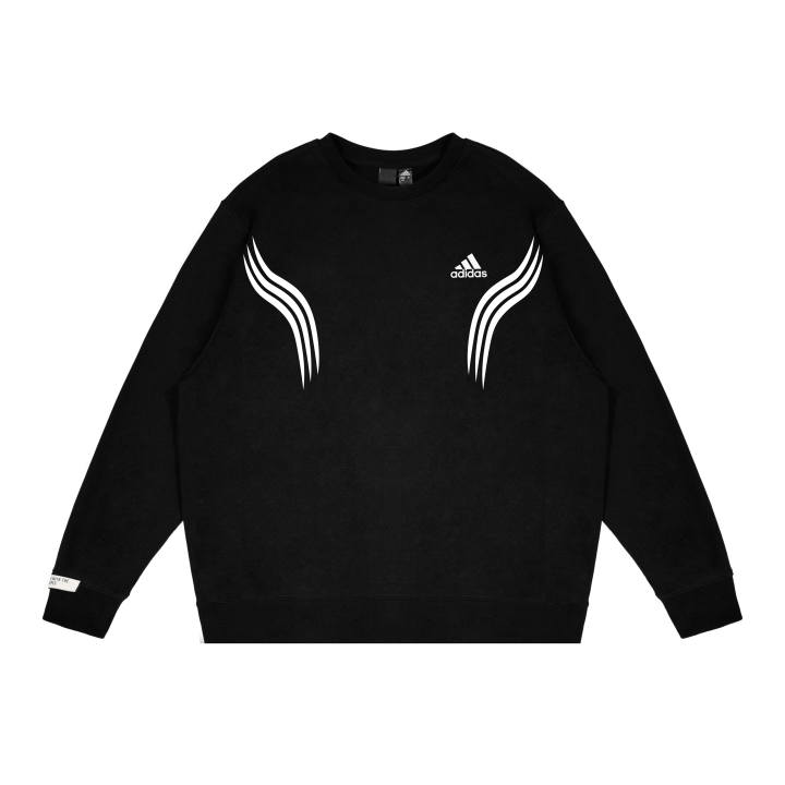 Adidas Adidas Sweatshirts Unisex Black Crew Neck Moderate Regular