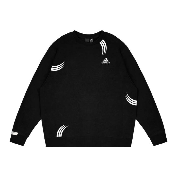 Adidas Adidas Sweatshirts Unisex Black Crew Neck Moderate Regular