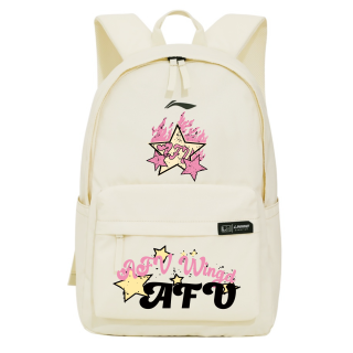 Li-Ning Li Ning Polyester Backpack Regular Unisex Ecru