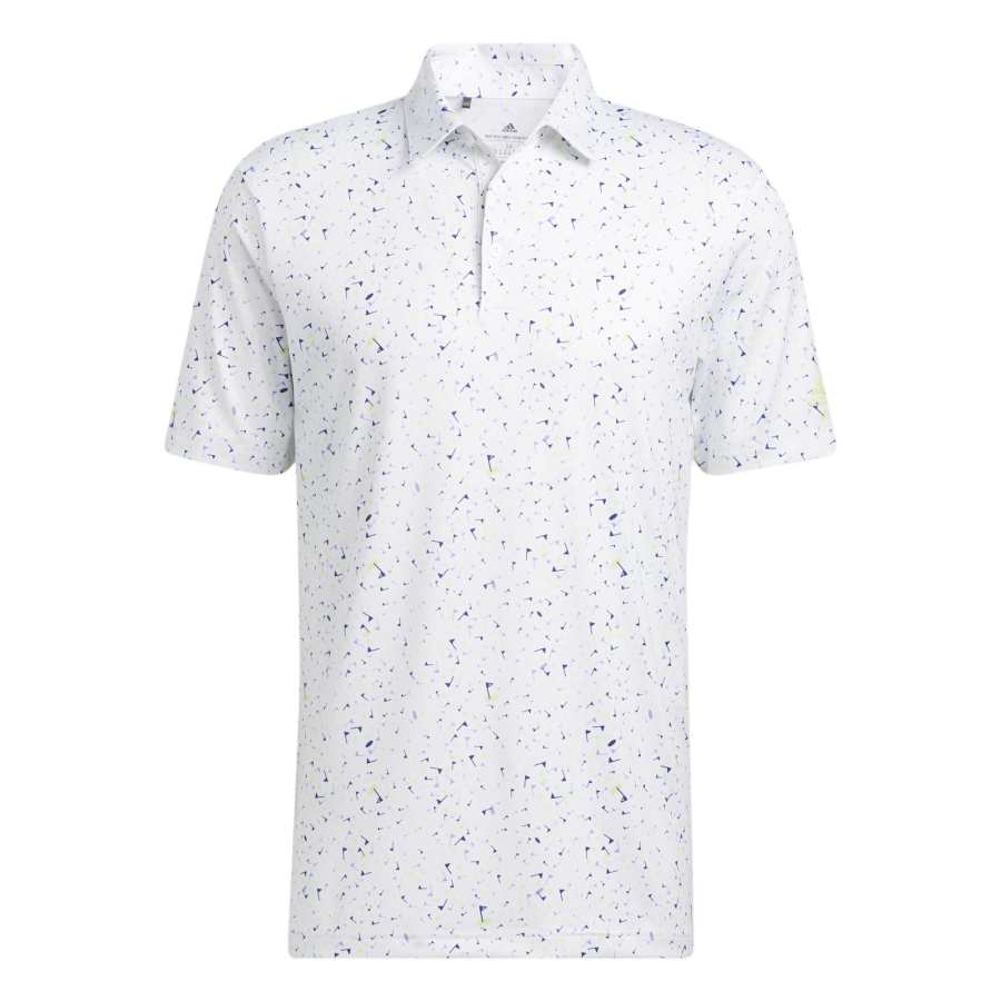 Adidas Adidas Polo Shirts Men's White Polo Collar Moderate Straight Fit