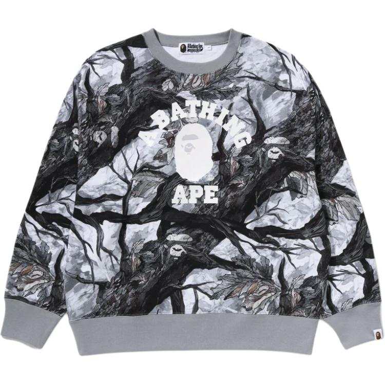 A BATHING APE TREE EDGE CAMO FW25 Sweatshirt Men's