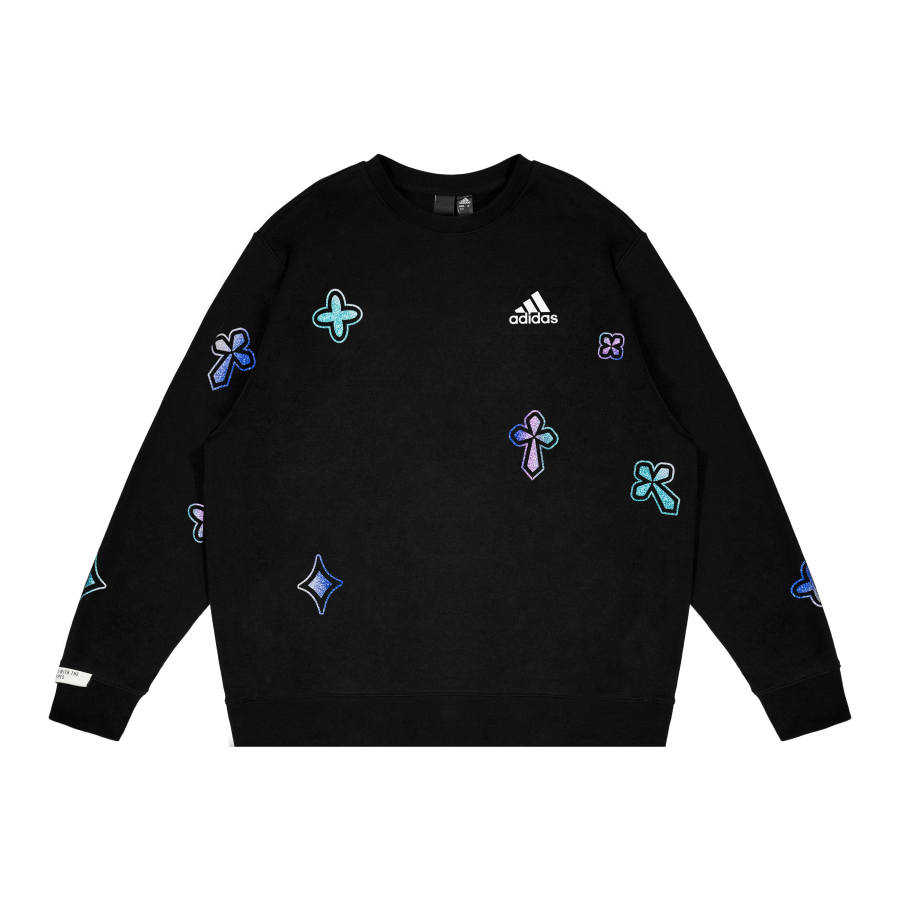 Adidas Adidas Sweatshirts Unisex Black Crew Neck Moderate Regular