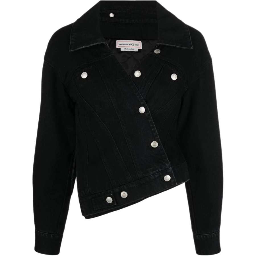Alexander McQueen 【Previous Season】asymmetric denim jacket