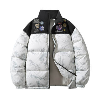 NEVER RULE Down Jackets Unisex Stand Collar Thickened Other
