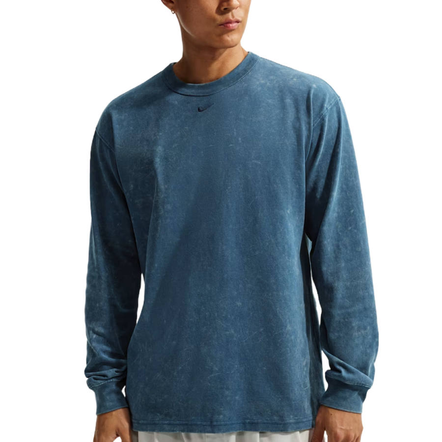 Nike Nike Sportswear T Shirts Men's Blue Power Crew Neck Moderate Straight Fit