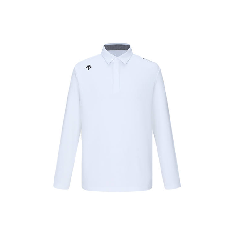 DESCENTE PRO Polo Shirts Men's Polo Collar Moderate Straight Fit