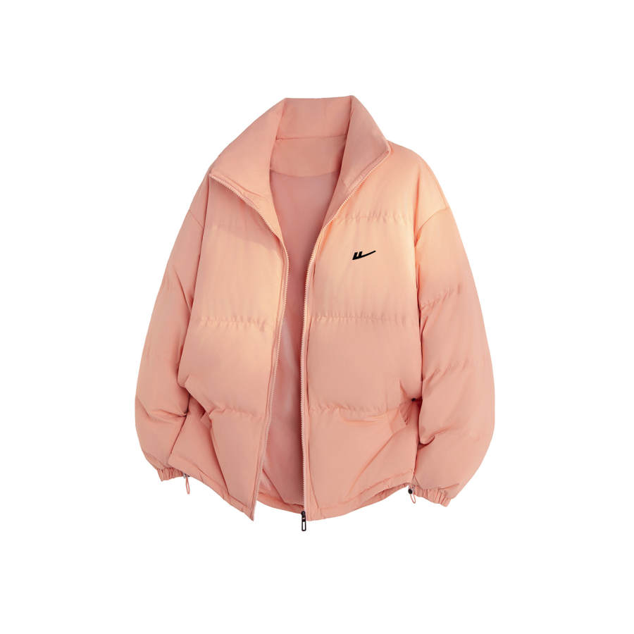 WARRIOR WARRIOR Puffer Jackets Unisex Stand Collar Thickened Padded Puffer Jacket