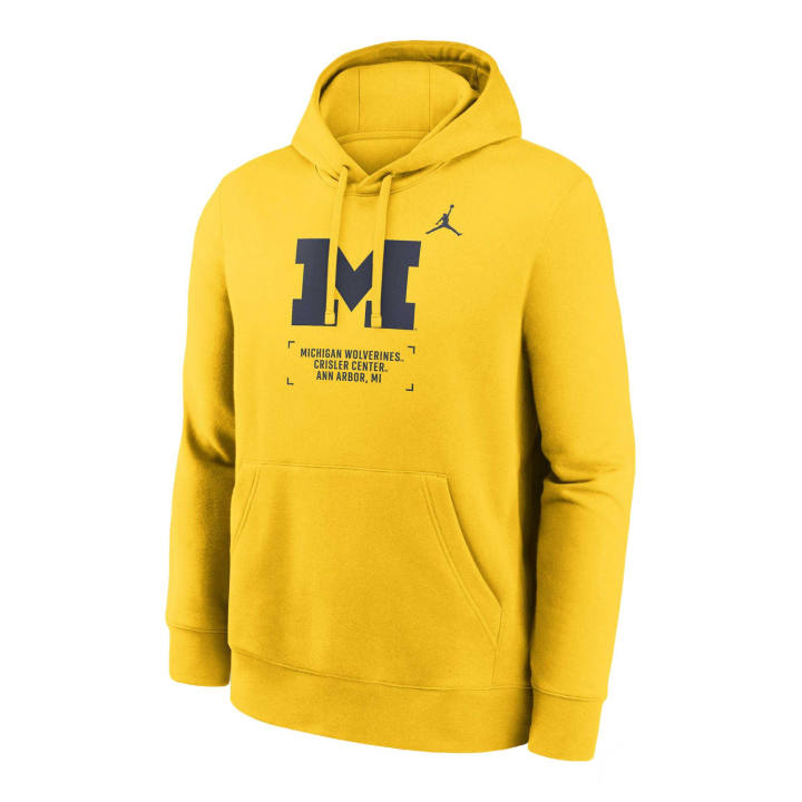 Jordan Jordan Michigan Club Basketball 2-Hit Men's Jordan College Pullover Hoodie