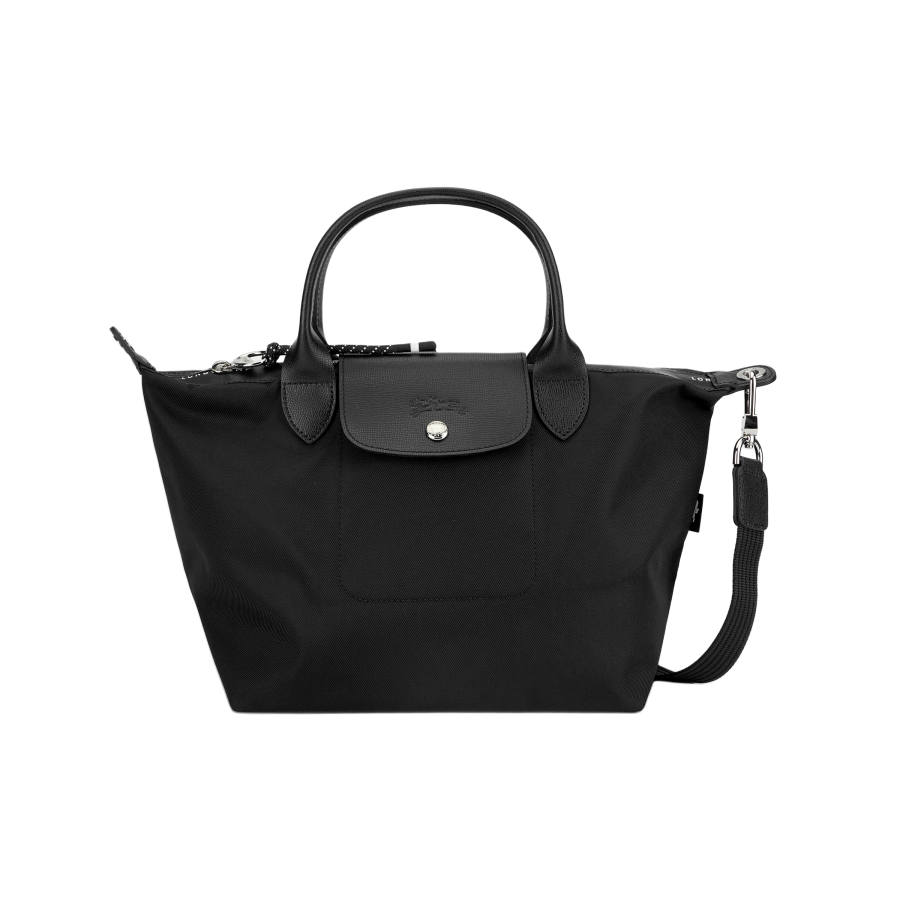 LONGCHAMP Le Pliage Energy Foldable Canvas One Shoulder Handbag Small Women's Black