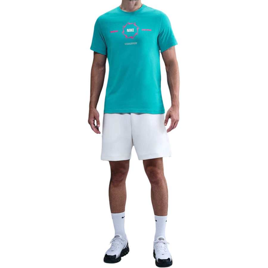 Nike Nike Sportswear T Shirts Men's Gray Cactus Crew Neck Moderate