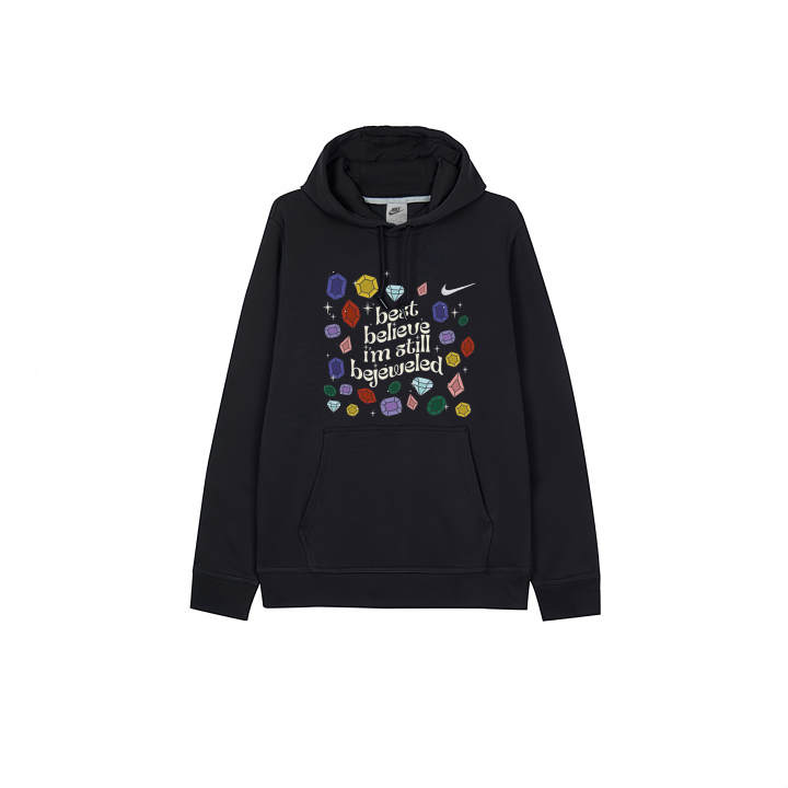 Nike Nike Sweatshirts Men's Black Hooded Moderate
