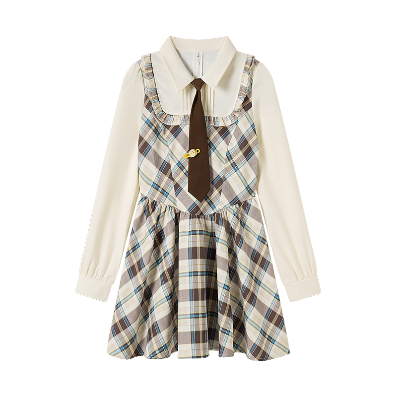 Fabric Pig Long Sleeved Dress Women's