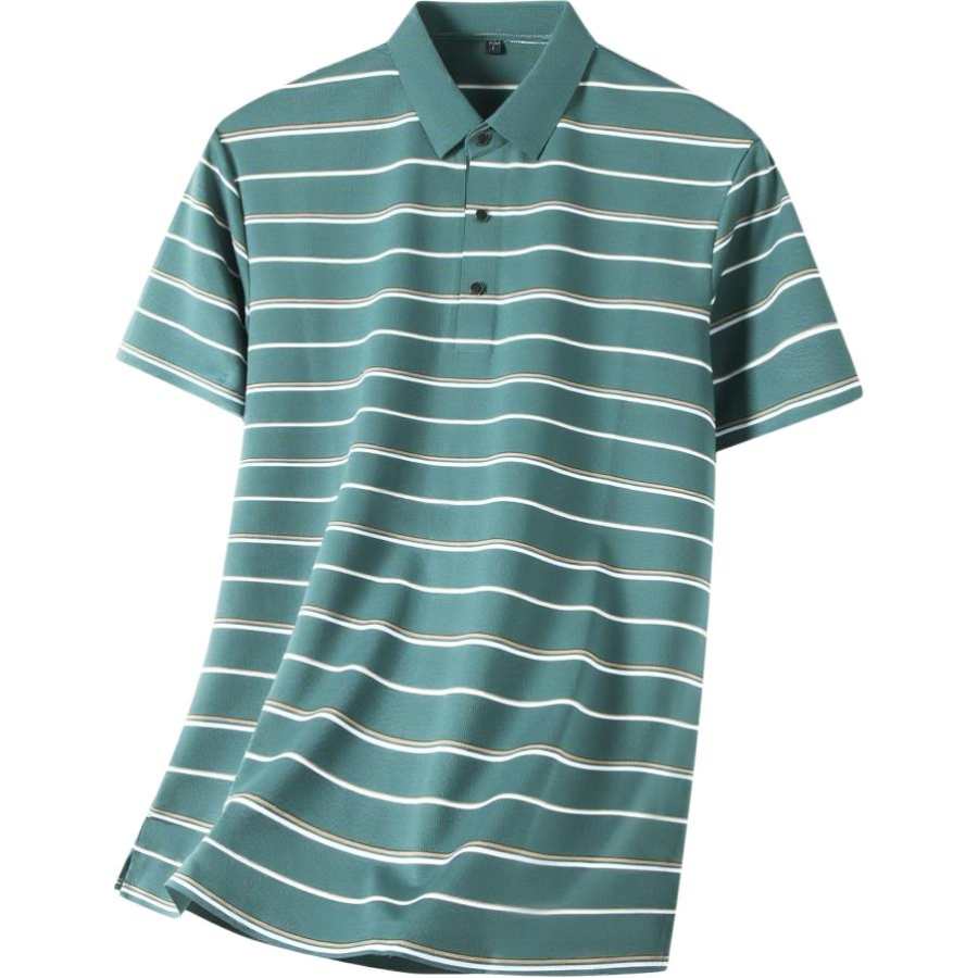 Hodo Polo Shirts Men's Green Lapel Thin Other