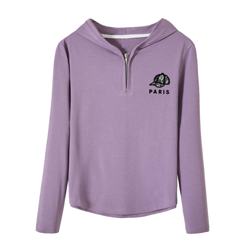 SIXUSICHOU T Shirts Women's Hooded Moderate