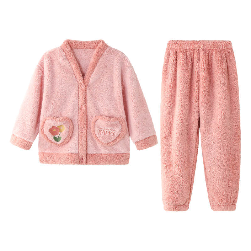 Hodo Kids Loungewear Sets V Neck Thickness