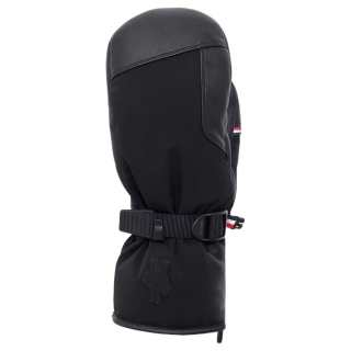 Moncler Grenoble Moncler Leather Patch Gloves Women's Black