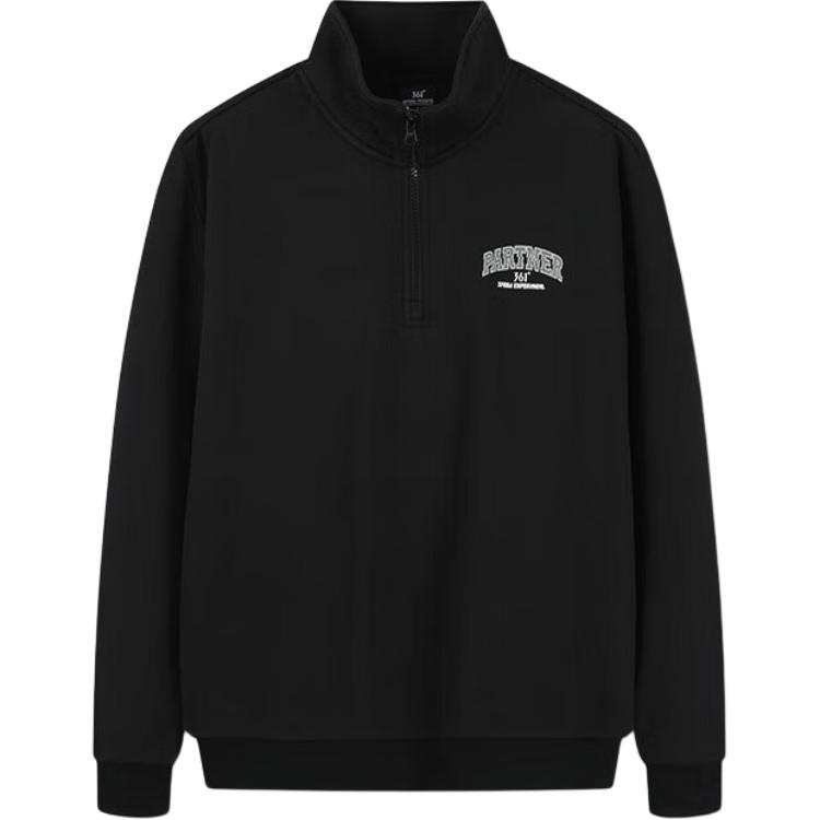 361° 361° Sweatshirts Men's Super Black Stand Collar Moderate Regular