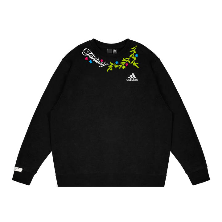 Adidas Adidas Sweatshirts Unisex Black Crew Neck Thickened Regular