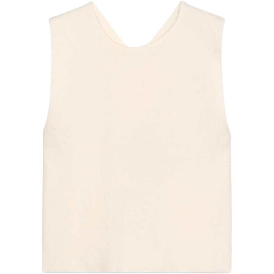 ZARA Tank Tops Women's White Crew Neck Other