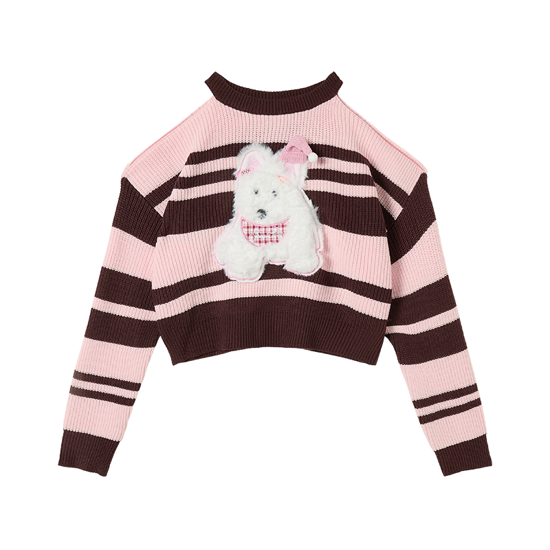 FABRIC PIG Sweaters Women's Pink Sweater Crew Neck Moderate Other