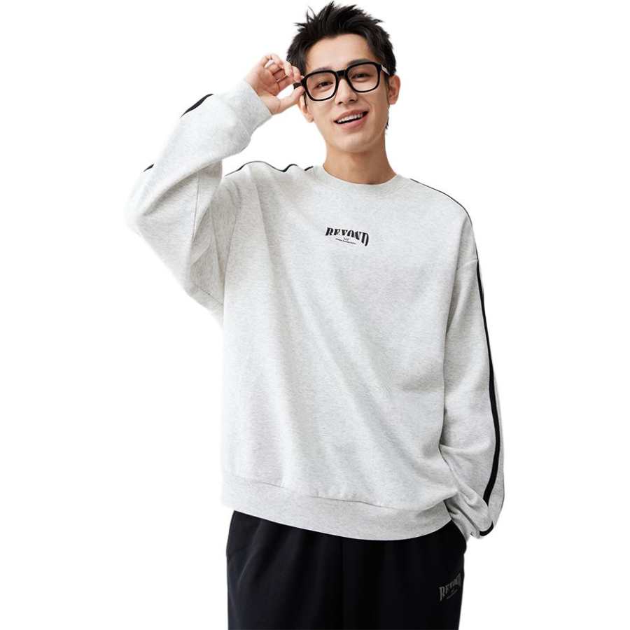 361° Sweatshirts Men's Original Heather Gray Crew Neck Thickened Regular