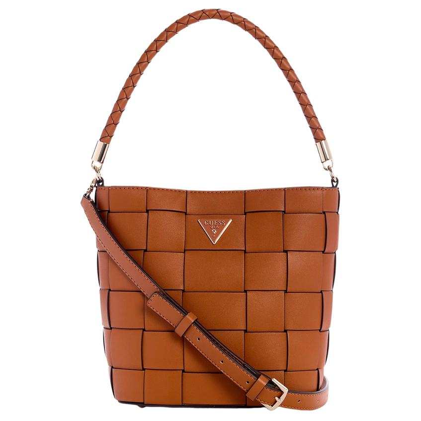 GUESS Artificial Leather Shoulder Bag, Crossbody Bag, Handbag Women's Brown
