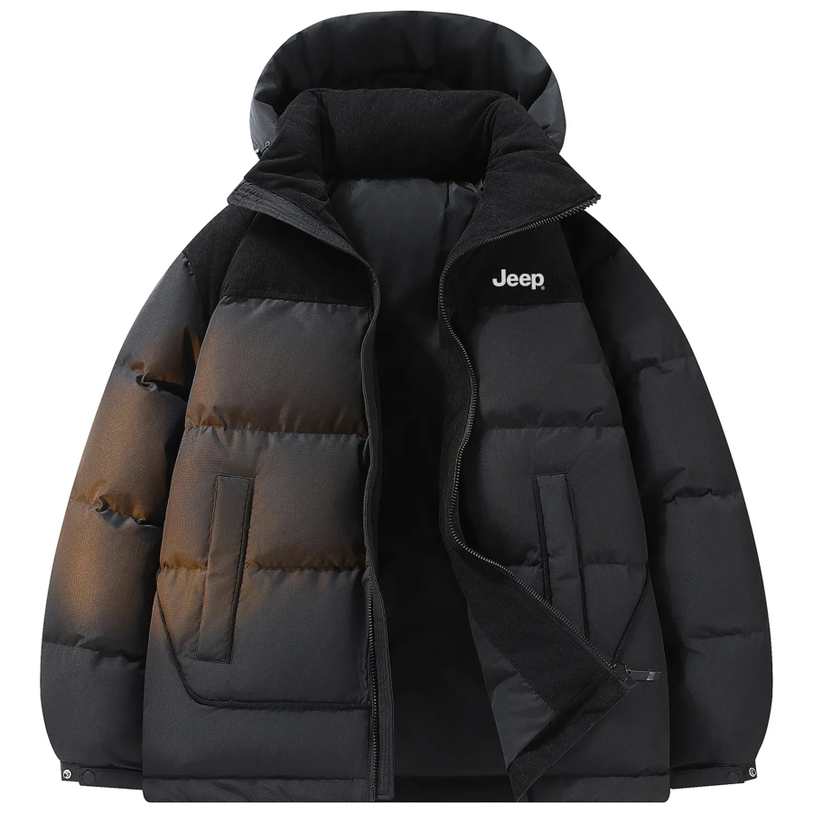 Jeep Down Jackets Unisex Hooded Thickened Puffer Jacket