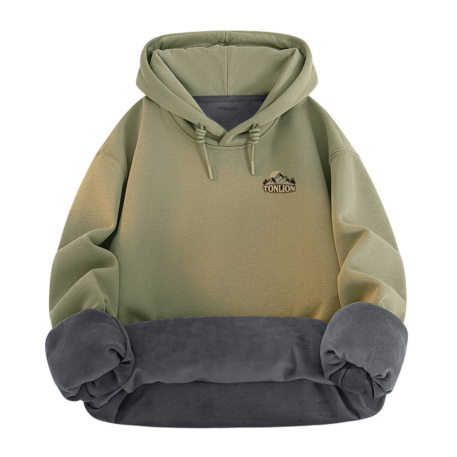 Tonlion Sweatshirts Unisex Hooded Thickened Heavyweight