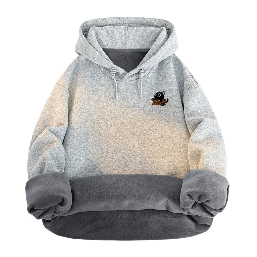 Tonlion Sweatshirts Unisex Hooded Thickened Heavyweight