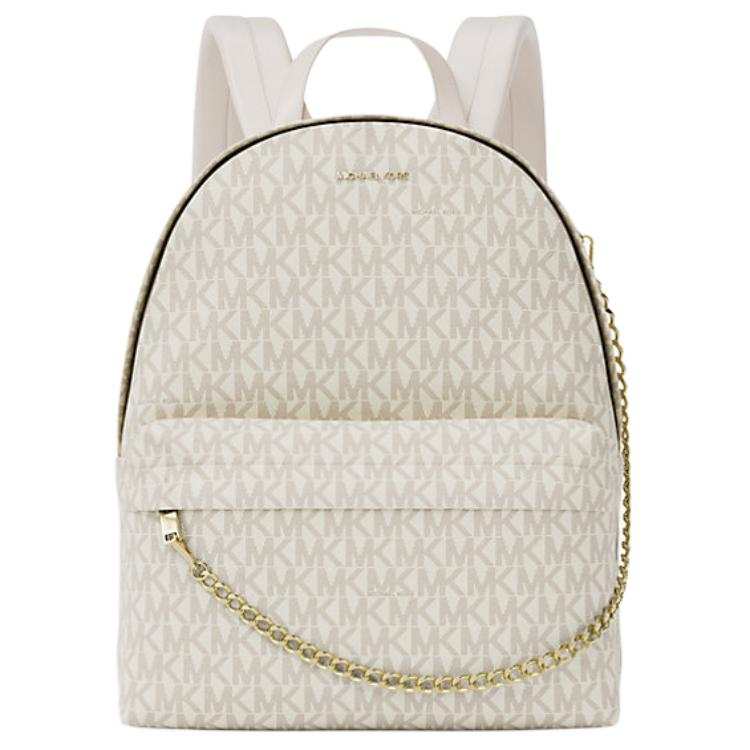 MICHAEL KORS Slater Coated Canvas Backpack Large Women's Ecru