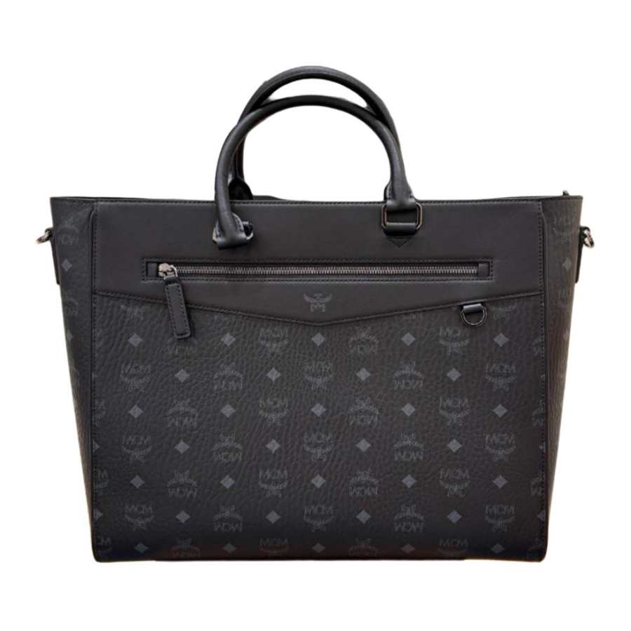 MCM MCM Canvas Handbag Large Women's Black