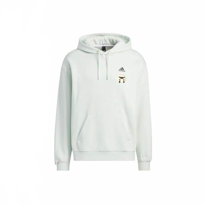 Adidas Adidas LABEL Sweatshirts Unisex Light Green Hooded Thickened Regular