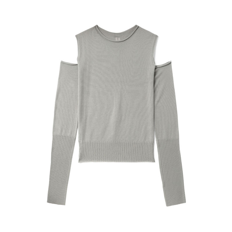 RICK OWENS Knitwear Women's Ecru Crew Neck Moderate