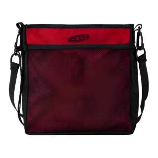 Keen Polyester Crossbody Bag, Shoulder Bag Unisex Red & Black